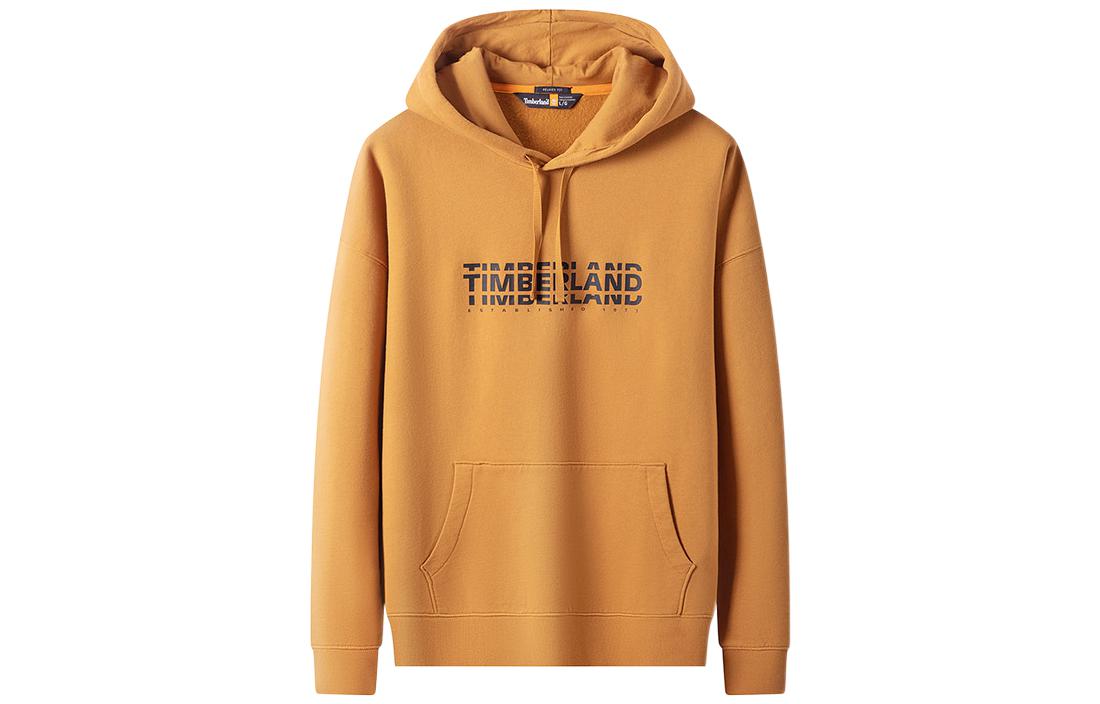 Timberland Solid Color Logo Print Pullover Sweatshirt Brown A5VV5-P47