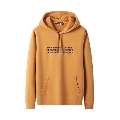 Timberland Solid Color Logo Print Pullover Sweatshirt Brown A5VV5-P47