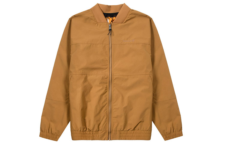 Timberland Solid Color Outdoor Windbreaker Jacket with Stand Collar A6R87P47