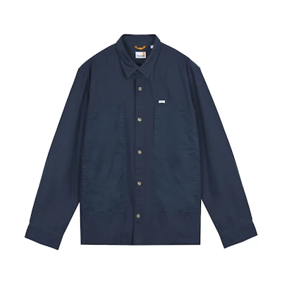 Timberland Solid Color Patchwork Long Sleeve Jacket Navy Blue A5Y9N-433
