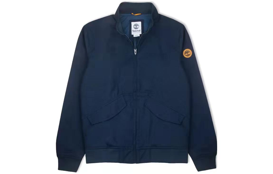 Timberland Solid Color Stand Collar Jacket Navy Blue TB0A255X