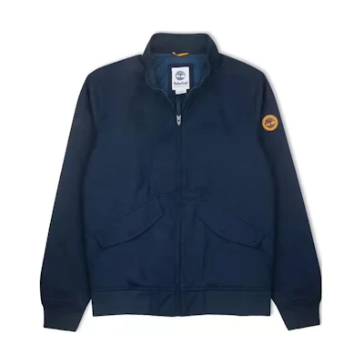 Timberland Solid Color Stand Collar Jacket Navy Blue TB0A255X