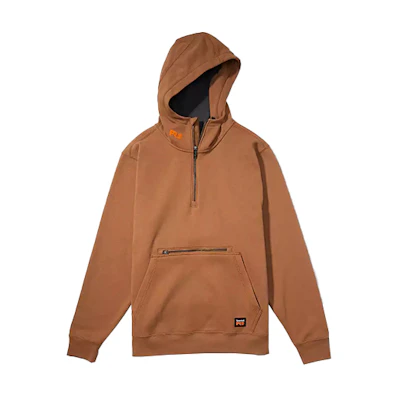 Timberland Solid Half-Zip Hoodie in Brown A55PT-D02
