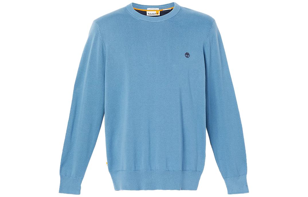 Timberland Solid Logo Crewneck Sweatshirt Blue A2BMM-DJ5