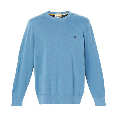 Timberland Solid Logo Crewneck Sweatshirt Blue A2BMM-DJ5