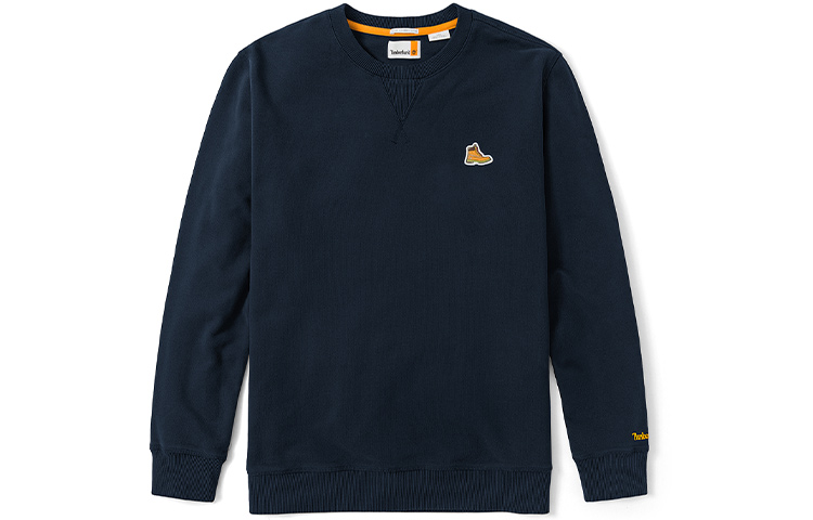 Timberland Solid Logo Crewneck Sweatshirt Dark Sapphire Blue A2DB6-433