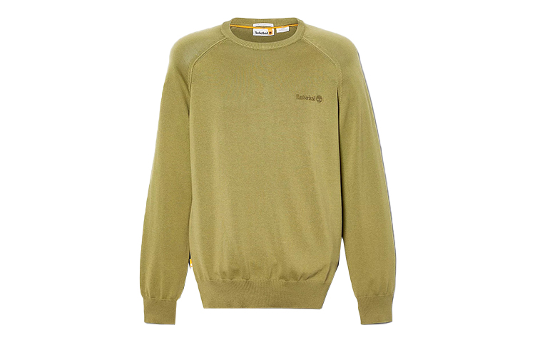Timberland Solid Logo Embroidered Crewneck Sweatshirt Green A66BW-V46