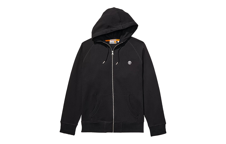 Timberland Solid Logo Embroidered Hooded Jacket Black A2F6Y-001