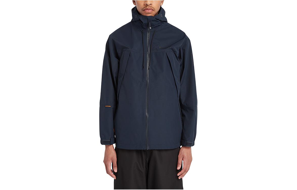 Timberland Solid Logo Hoodie Jacket - Navy Blue A6KK5-433