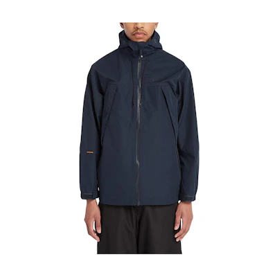 Timberland Solid Logo Hoodie Jacket - Navy Blue A6KK5-433