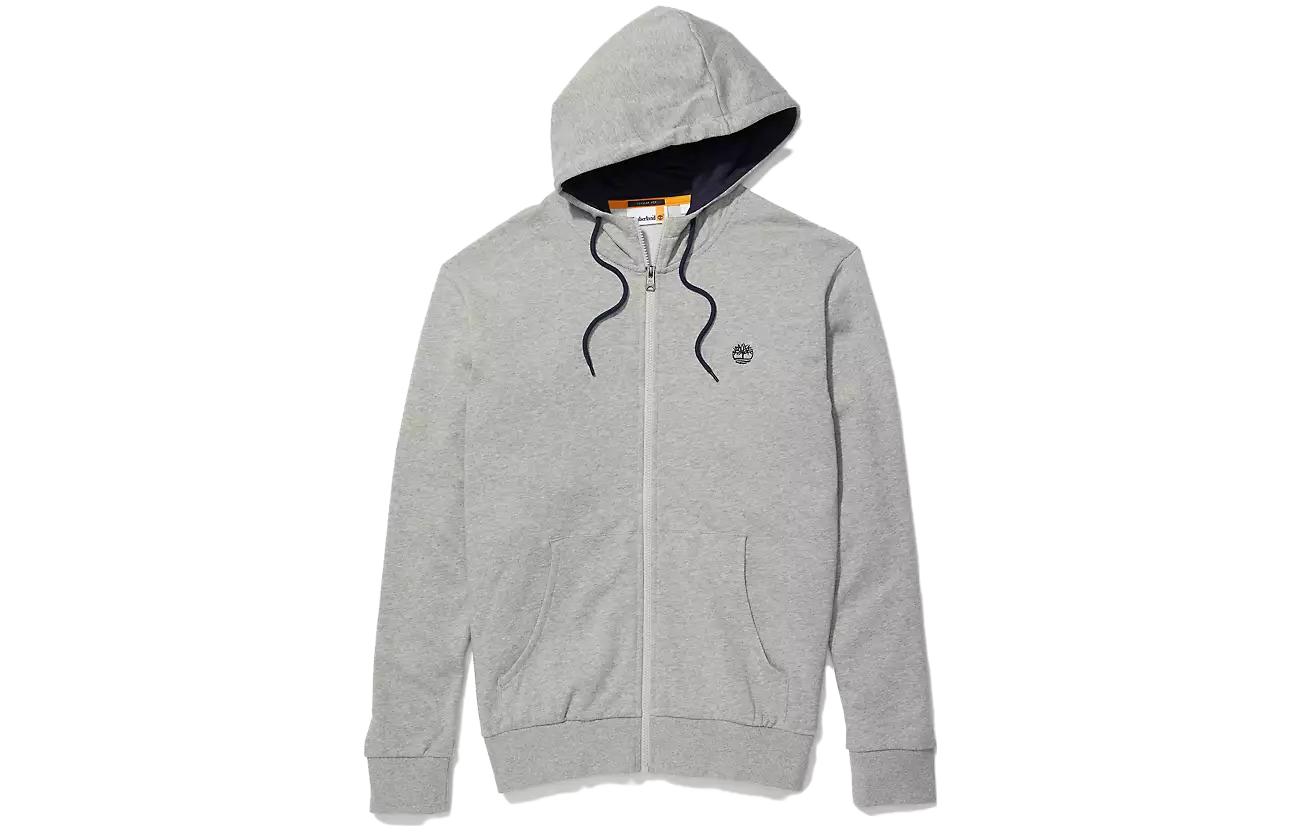 Timberland Solid Logo Hoodie Light Grey A277W-052