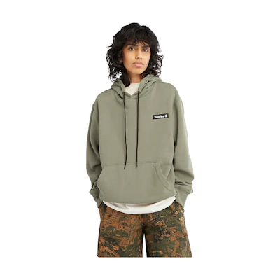 Timberland Solid Logo Hoodie Unisex Green A6CB6-590
