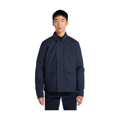 Timberland Solid Logo Outdoor Polo Collar Jacket - Deep Navy A6G21-433