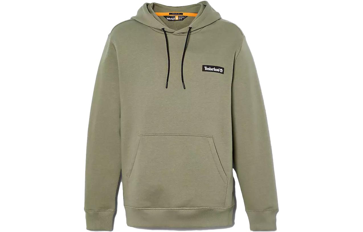 Timberland Solid Logo Patch Hoodie Unisex Green A63G1-590