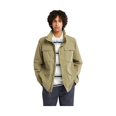 Timberland Solid Multi-Pocket Waterproof Jacket Green A67VY-590