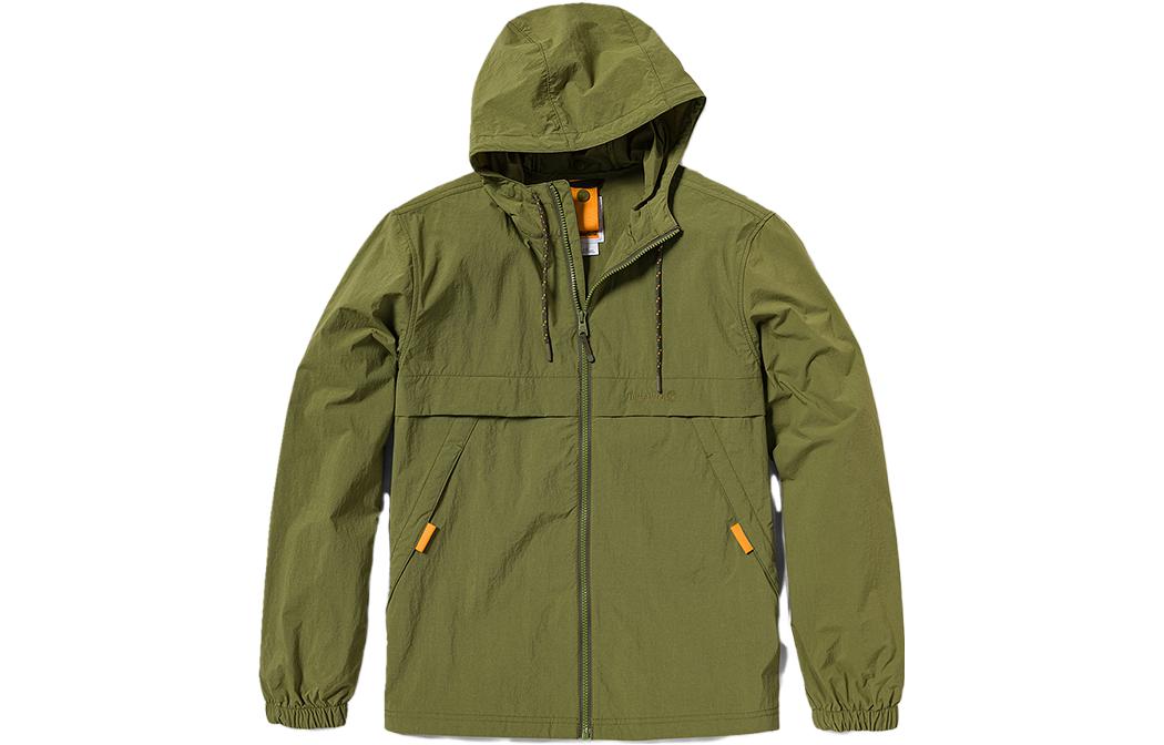 Timberland Solid Outdoor Water-Repellent Hooded Jacket Avocado Green (Men) A6RAD-V46