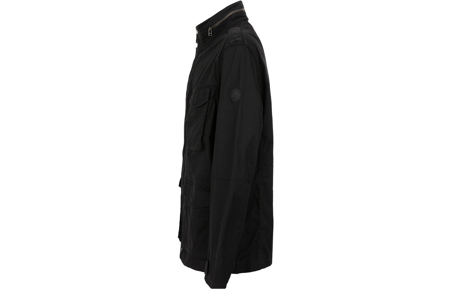 Shop Timberland Solid Outdoor Workwear Long Sleeve Jacket - Black A1OIL-001