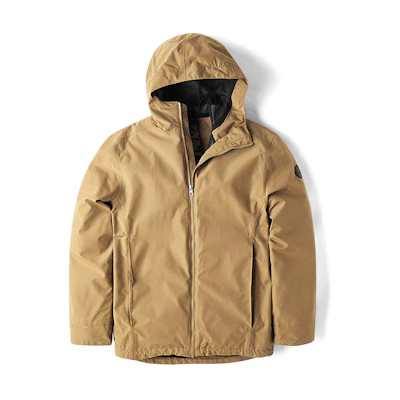 Timberland Solid Packable Hooded Jacket Wheat Color A1ZQZ-P47