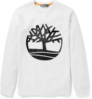 Timberland Solid Tree Logo Crewneck Sweatshirt White A2BJ8-P54 Timberland Solid Tree Logo Crewneck Sweatshirt White A2BJ8-P54