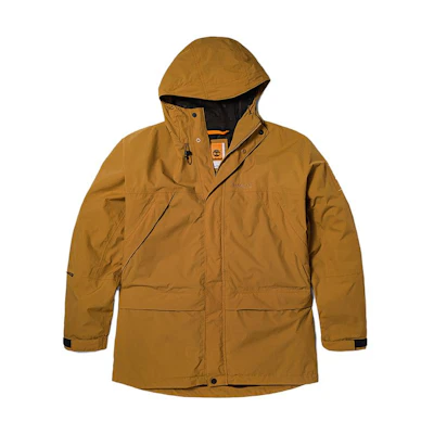 Timberland Solid Waterproof Hooded Jacket Wheat Color Outdoor A6R9F-P47