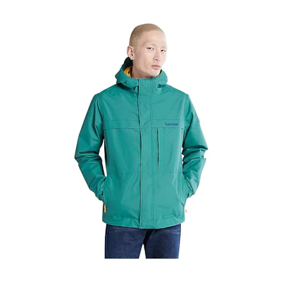 Timberland Solid Waterproof Multi-Pocket Hooded Jacket Green A5XRS-CY4