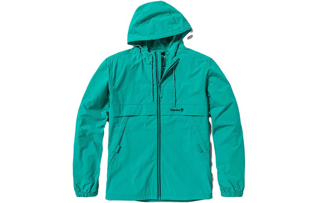 Timberland Solid Waterproof Outdoor Hoodie Jacket - Columbia Green A6RAD-E34