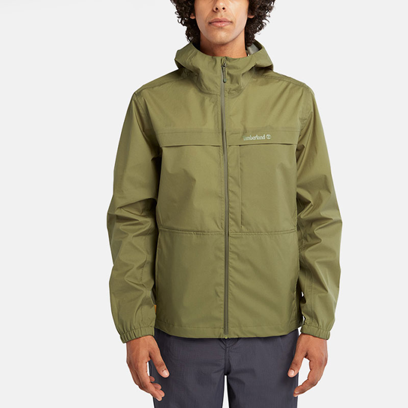 Timberland Solid Waterproof Packable Hooded Jacket Men Avocado Green A6R9S-V46 圖 3