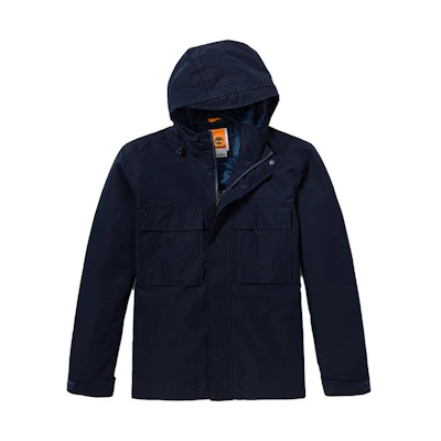 Timberland Solid Waterproof Windproof Outdoor Jacket Deep Sapphire Blue A2MW4-433