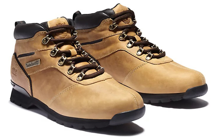 Lookbook Timberland Splitrock Nubuck Mid Hiker 'Wheat' Lelaran Perang Kuning A11VU231