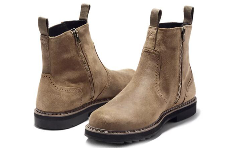 Lookbook 添柏岚Quall Canyon切爾西靴 米色