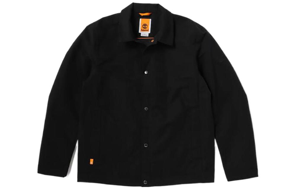 Timberland SS22 Casual Solid Long Sleeve Jacket Black A26ZZ-001