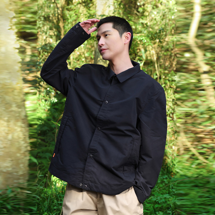 Cheap Chaqueta Negra Casual de Manga Larga Timberland SS22 A26ZZ-001