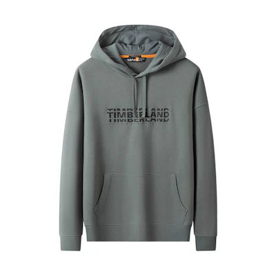 Timberland SS22 Green Printed Logo Hoodie Long Sleeve A5VV5-392
