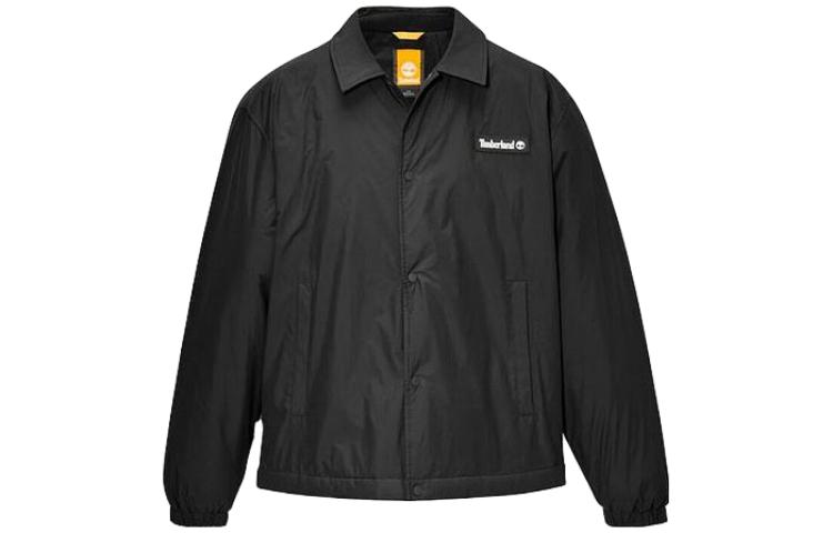 Timberland SS23 Solid Color Single-Breasted Jacket Unisex Black A5Z2D001