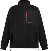 Timberland SS24 Black Stand Collar Zip-Up Jacket Long Sleeve Casual Fit A5M7X001 Timberland SS24 Black Stand Collar Zip-Up Jacket Long Sleeve Casual Fit A5M7X001