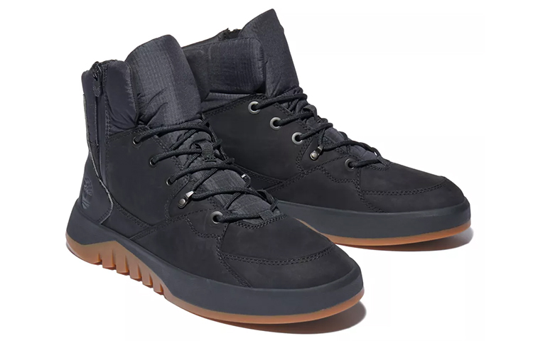 Shop Timberland Supaway Side Zip Boots 'Black Nubuck' A2KQW001