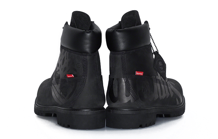 Shop Timberland Supreme 联名经典黑色6英寸靴子 TB0A2MSQ