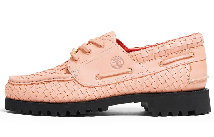 Timberland Supreme Woven 3-Eye Lug Shoe 'Pink Leather'