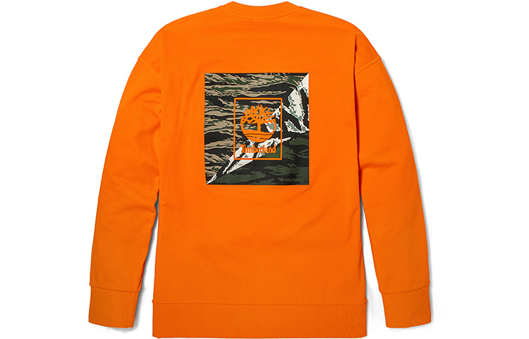Timberland Tiger Year Camo Print Pullover Sweatshirt Orange A27FR-U37