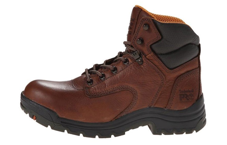 Timberland TiTan Mid-Top Work Boots &#x27;Dark Brown&#x27; 016B1F4F