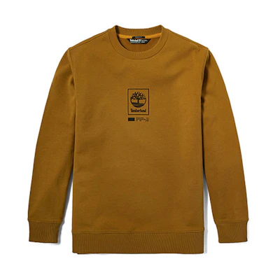 Timberland Tree Logo Crewneck Sweatshirt Wheat - A25SV-P47