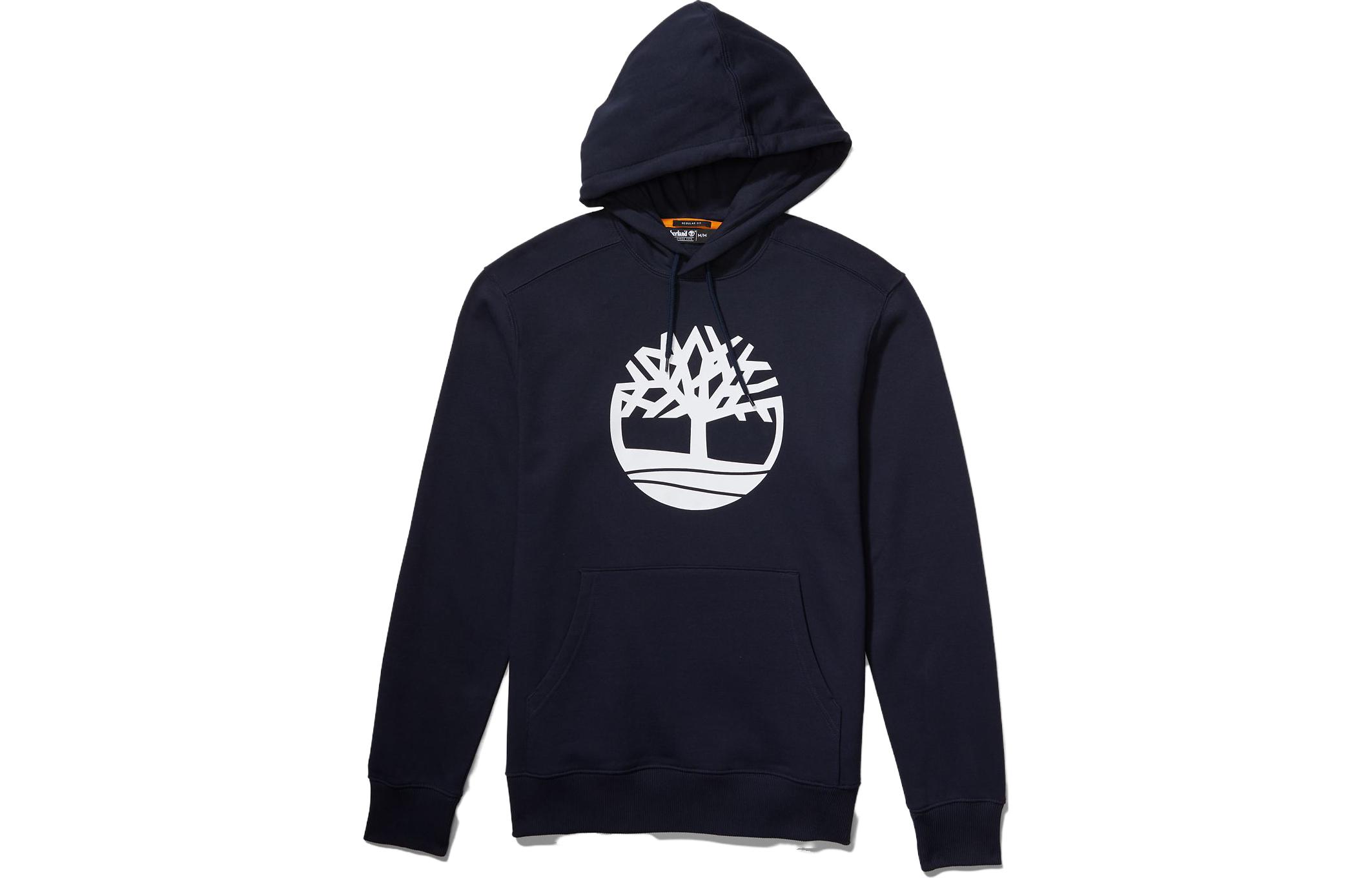 Timberland Tree Logo Drawstring Hoodie Deep Sapphire Blue A2BJH-U10