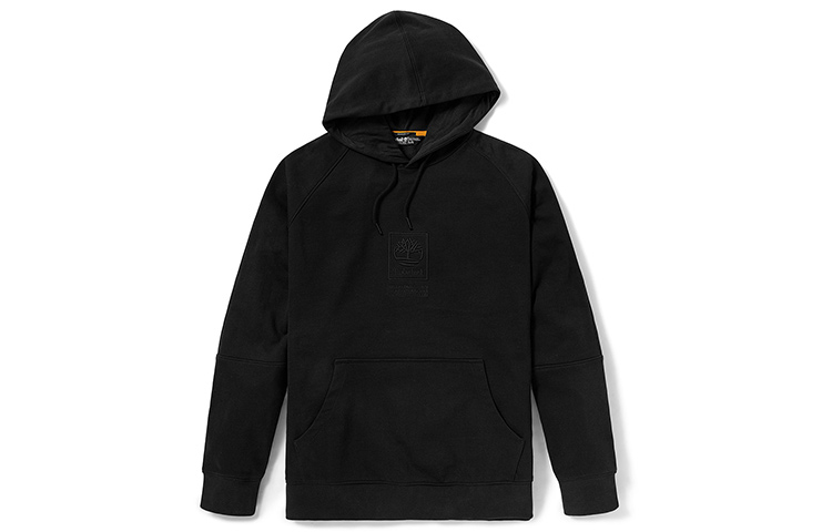 Timberland Tree Logo Embroidered Hoodie Black Pullover A2D3U-001