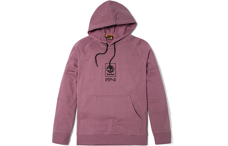 Timberland Tree Logo Embroidered Hoodie Grape Milkshake Color A2D3U-CL4