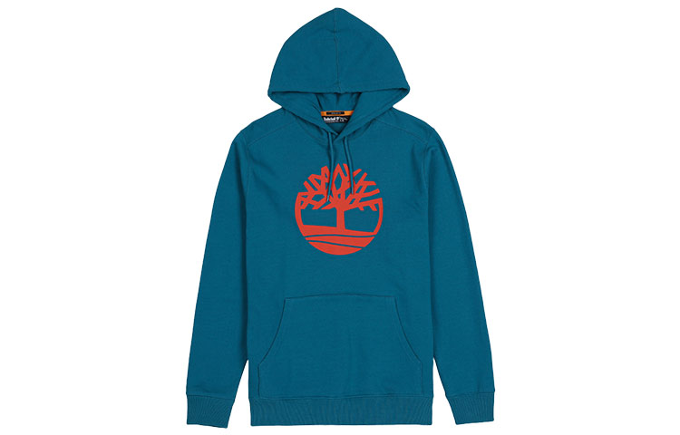 Timberland Tree Logo Fleece Pullover Hoodie - Lyon Blue A2BJH-CE0