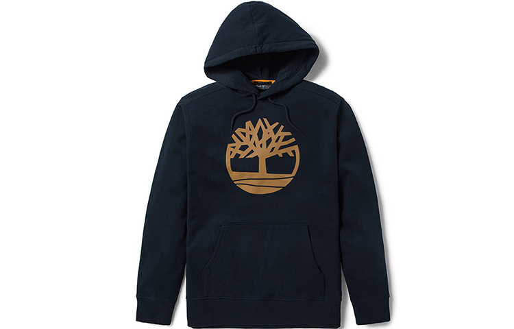 Timberland Tree Logo Fleece Pullover Hoodie Black A2BJH-P56