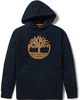 Timberland Tree Logo Fleece Pullover Hoodie Black A2BJH-P56 Timberland Tree Logo Fleece Pullover Hoodie Black A2BJH-P56