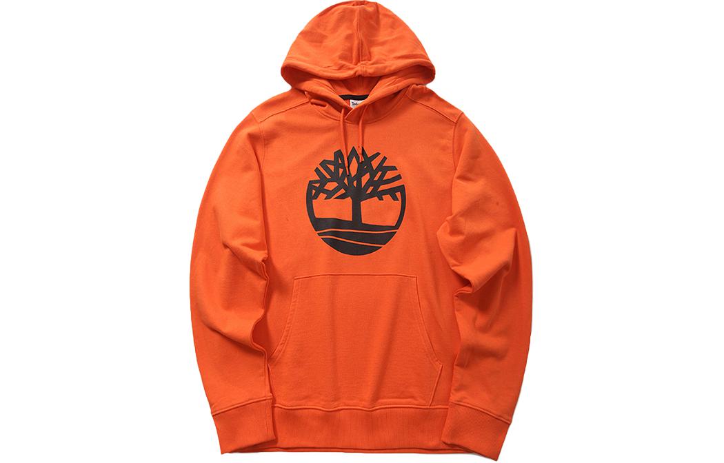 Timberland Tree Logo Hoodie Pullover Bright Orange A1Y2U-845
