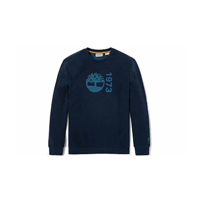 Timberland Tree Logo Outdoor Casual Crewneck Sweatshirt Blue - A42YR-433