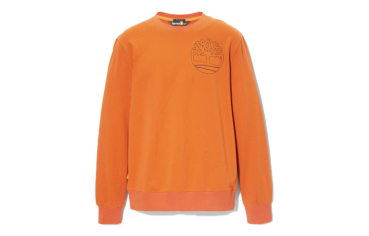 Timberland Tree Logo Printed Crewneck Sweatshirt Unisex - Yellow A5Z3W-643